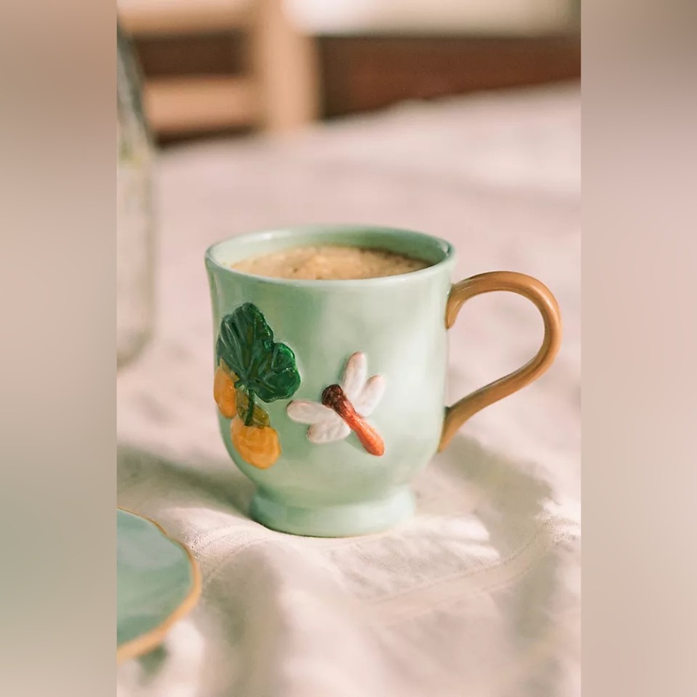 Anthropologie The Faye Icon Stoneware Mug: Fall Edition